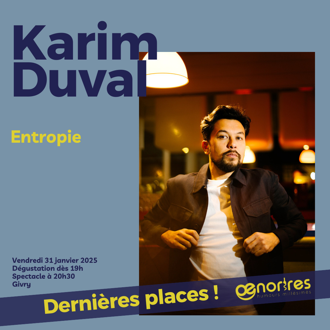 Et bam ! 🥁
Ce sont les toutes dernières places disponibles pour @karimduvalshow le 31 janvier au @fest.oenorires 🤘
Rendez-vous sur www.oenorires.fr 🛎
.
.
.
. #oenorires #festival #oenorires2025 #theatre #scene #humour #spectacle #spectaclevivant #standup #bourgogne #bourgognefranchecomte #saoneetloire #legrandchalon #givry #vinsdebourgogne #degustation @infochalon @lejsl @legrandchalon @achalontourisme