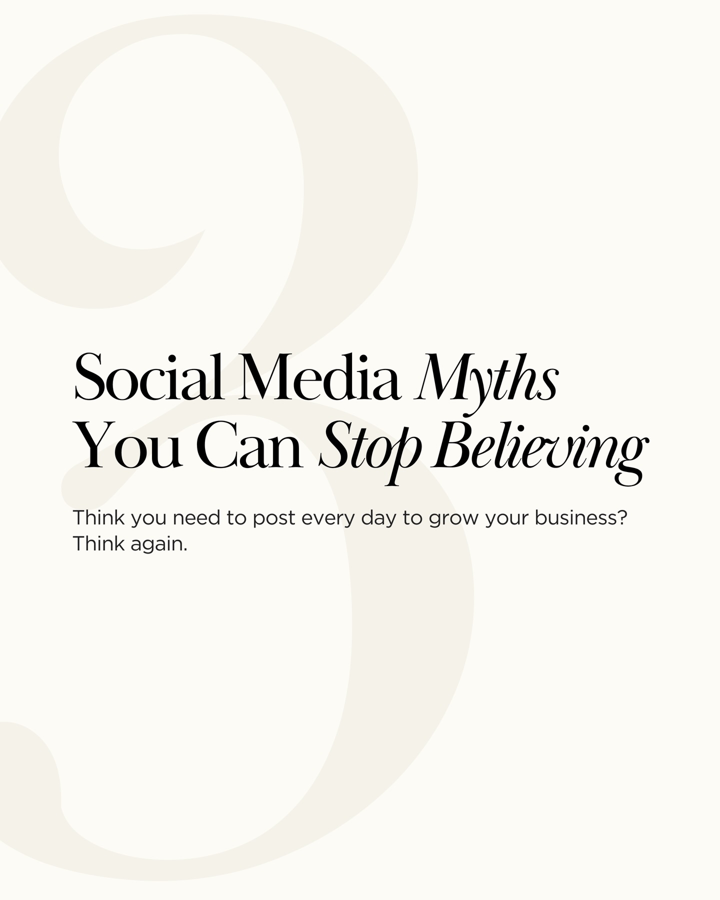With so much noise in the social media world, it’s hard to know what to follow and what to ignore.
Here are 3 outdated myths (and the reality behind them) to help you focus your time, money and energy where it actually counts ✅
Save this post for later, or get in touch to create a social strategy that moves your business forward 💬