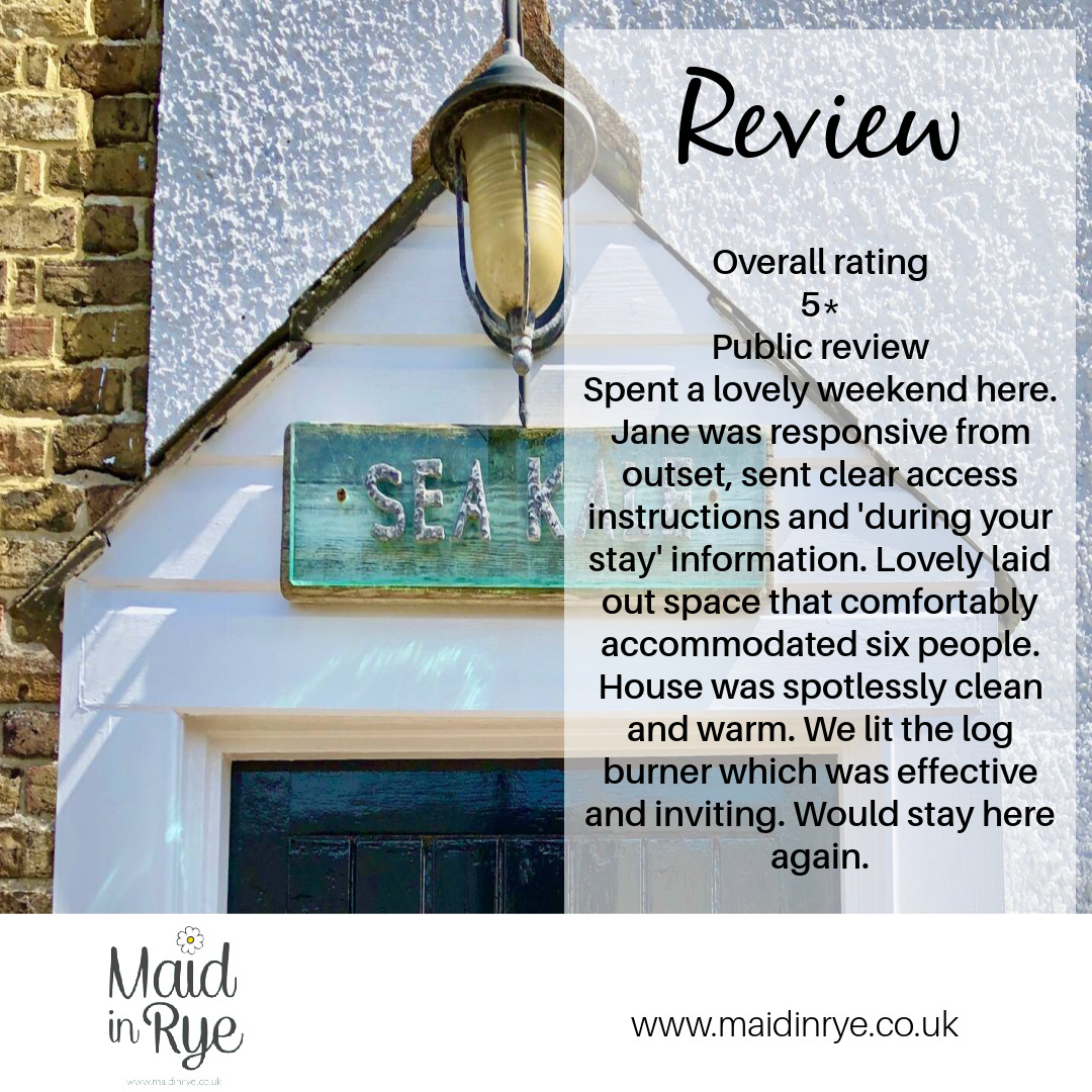 Another lovely review ⭐ !! #housekeepingservices #housekeepingcompany #housekeeping #review #cleaning #holidayhome #holidaycottage #rye #camber #battle