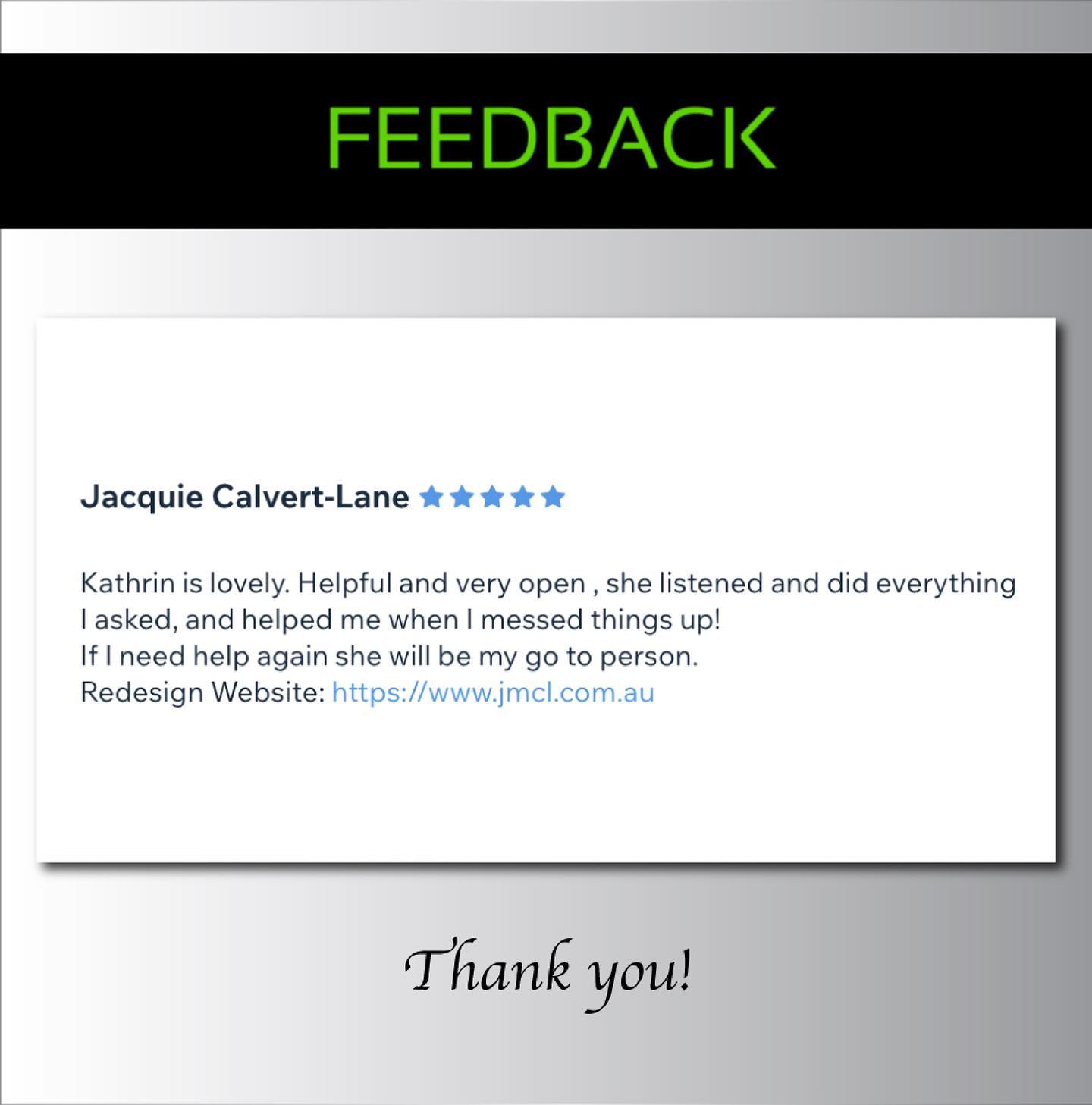 Thanks 🙏🏻 #review #wixpartner