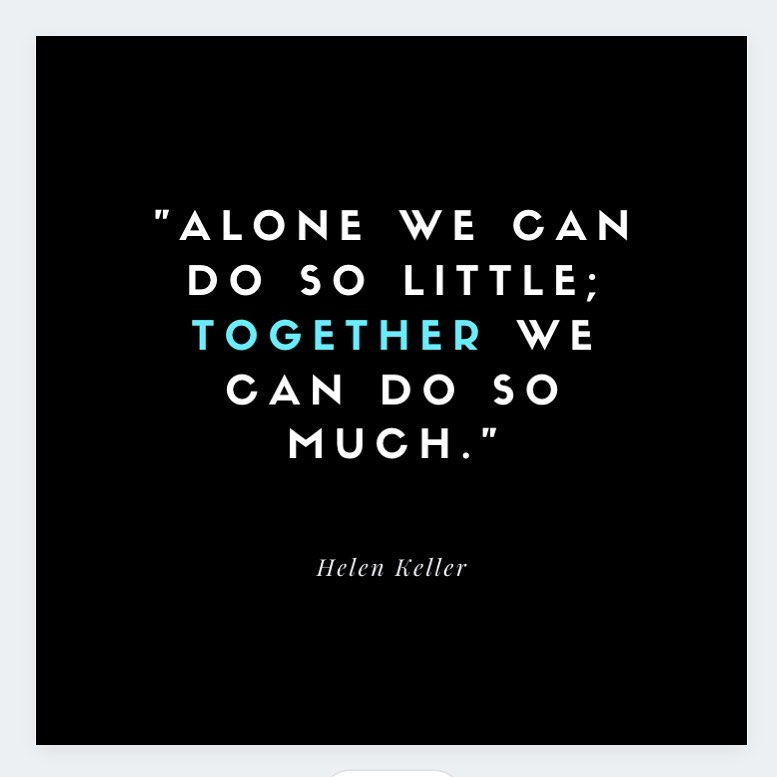 "Alone we can do so little; together we can do so much" - Helen Keller
In support of UN SDG17: Partnerships for the Goals
When we work together on a common goal, we can achieve things beyond our greatest imagination. This is particularly strong when it means collaboration for the greater good. We have much to get done and together we can get there quicker and more efficiently while reaching more people.
#sustainable #sdgs #sdg17partnershipforthegoals #partnershipforthegoals #collaboration