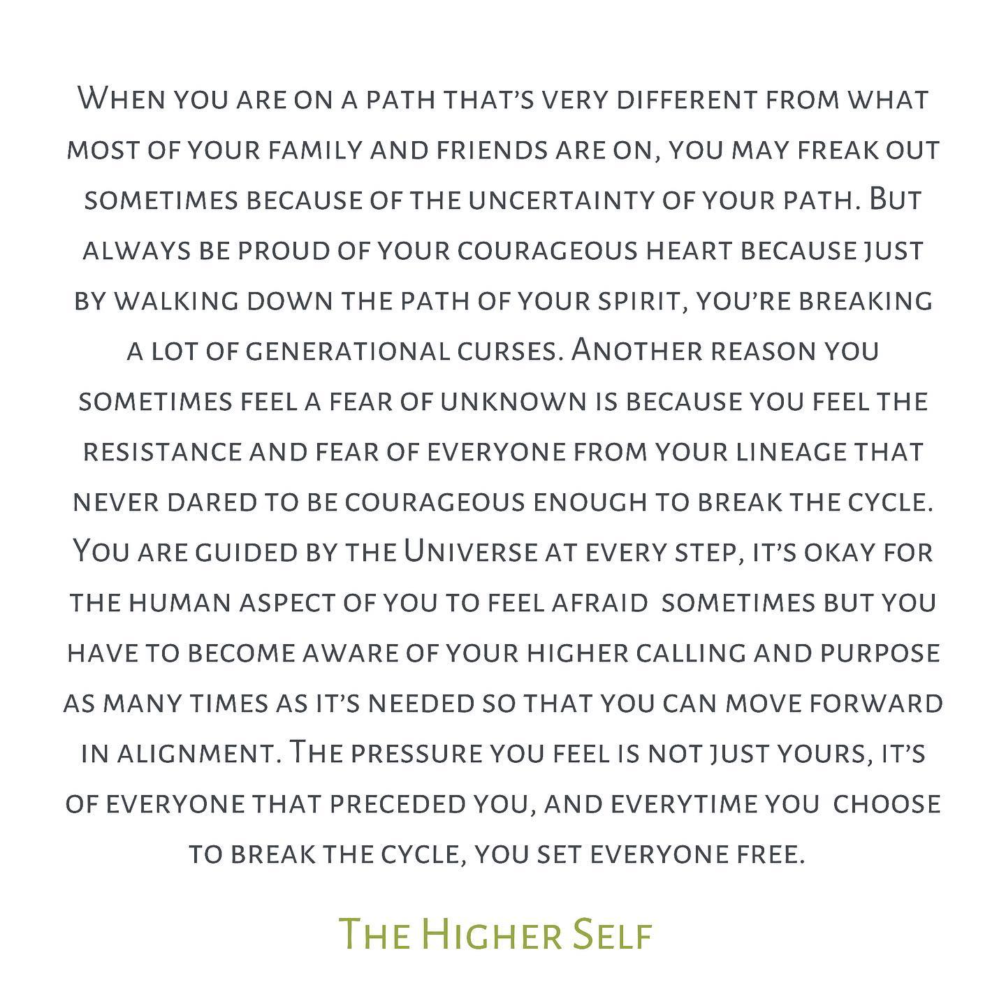 Beautiful message by The Higher Self
Keep going. Keep moving forward. 🤟