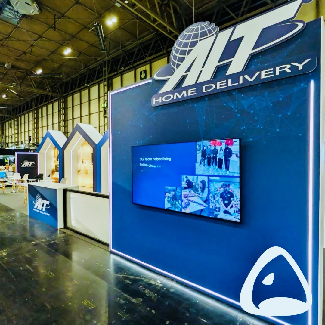 The year has kicked off at full pace 🚀
One of two installs at this year’s January Furniture Show — a 100sqm custom build for new client AIT.
Huge team effort across design, prep, and build, delivering a great-looking stand with a top-class finish. #jfs2026 #aithomedelivery #exhibitiondesign #wearexpo #brandproduction