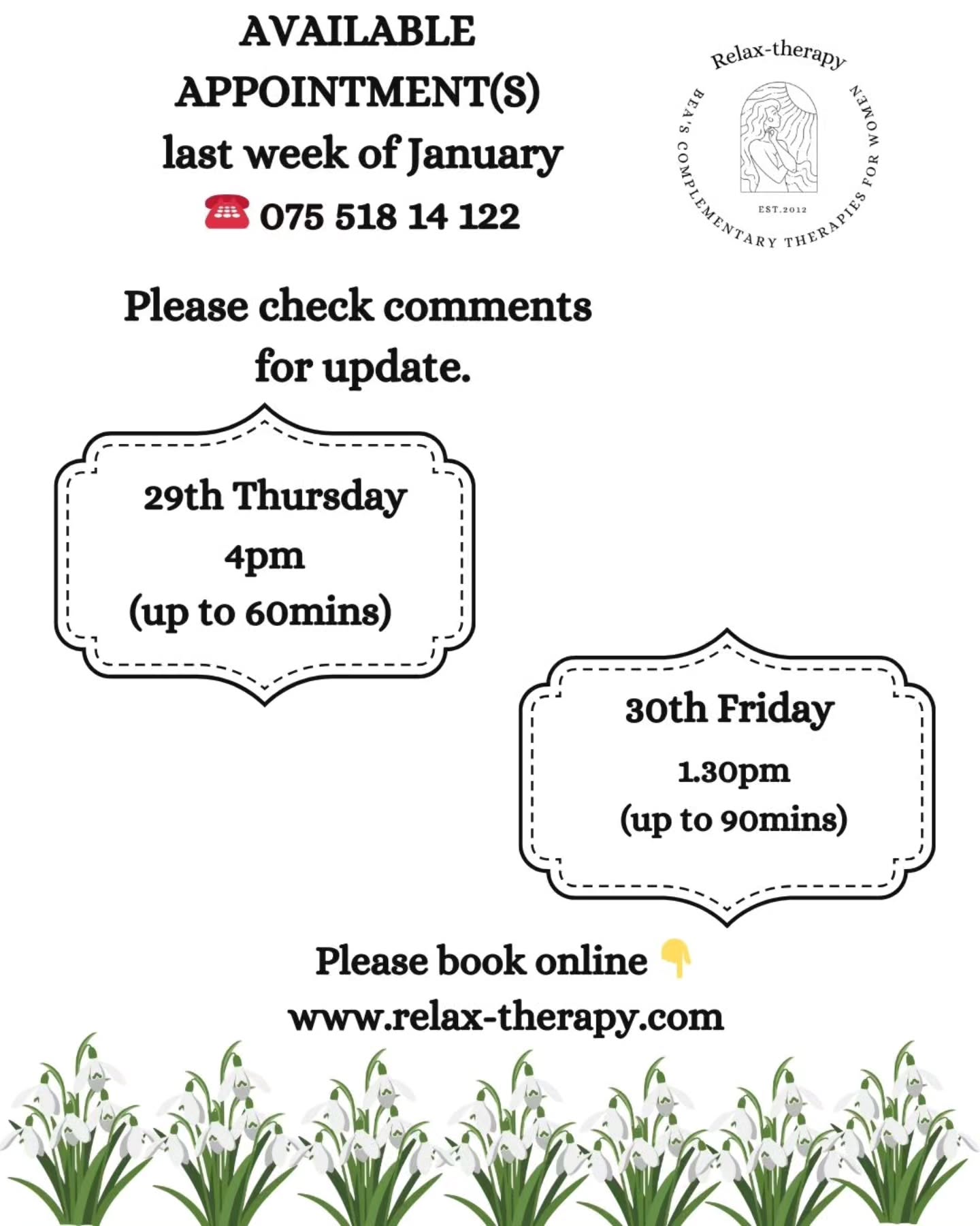 If you’ve been meaning to book and haven’t quite found the moment yet,
this is your gentle nudge.
Book with The Blissful Duo and get two treatments (share or solo). Only 14 available.
Your body will thank you.