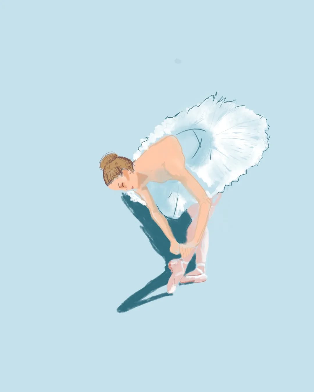 Ballerina
"Getting ready"
Digital Art.
pointe shoes began as early as 1681 after King Louis X1V of France ordered the Academie Royal de Danse. They originally had heels, they evolved without.
Dancers can get through two pairs a week.
#ballerinalife #digitaldrawing #digitalillustration #balletshoes #balletinspiration #illustratorsofinstagram #loveofballet #enpointe #balletdancer #digitalartwork #balletlovers #balletworld #womenofillustration #illustratorsoninstagram #