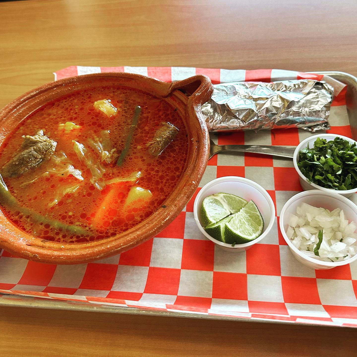 Un caldo sale bien para este Frio