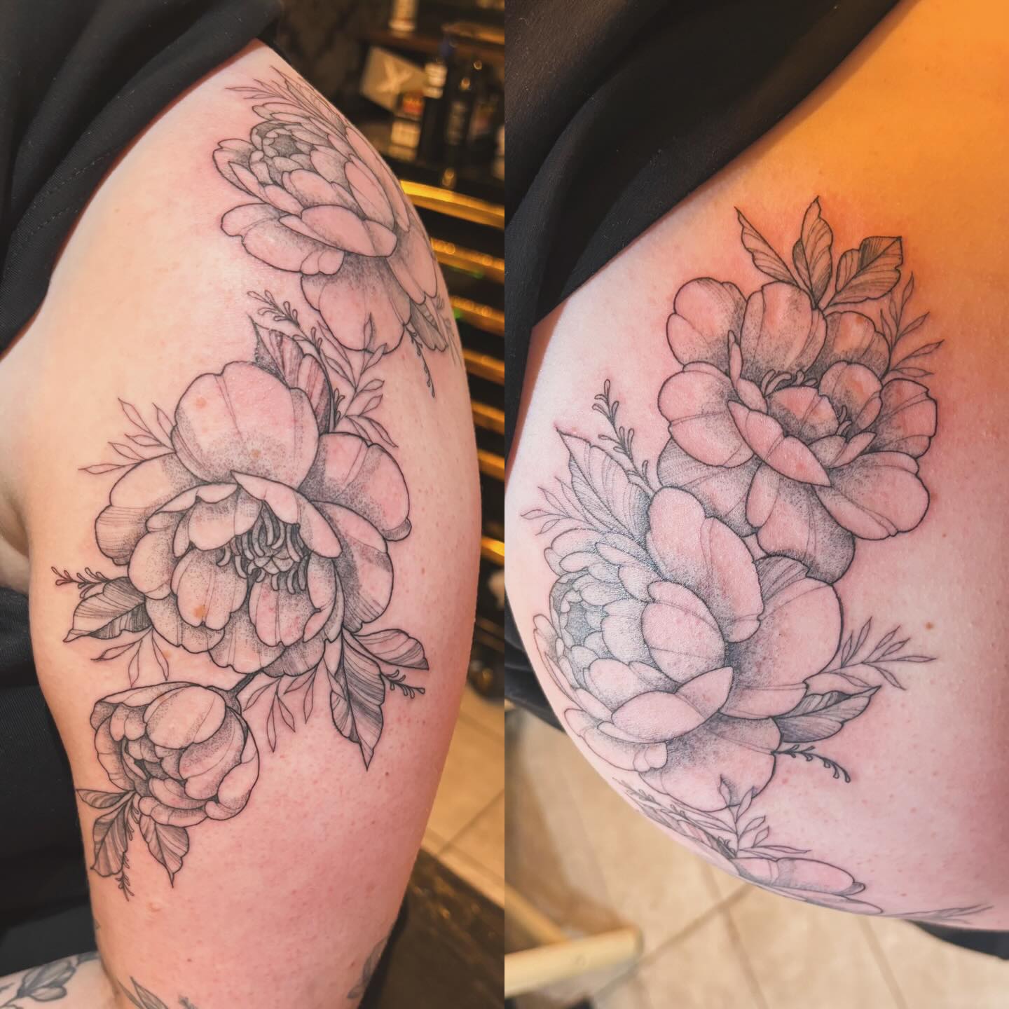 2 of @carlymtattoo recent florals