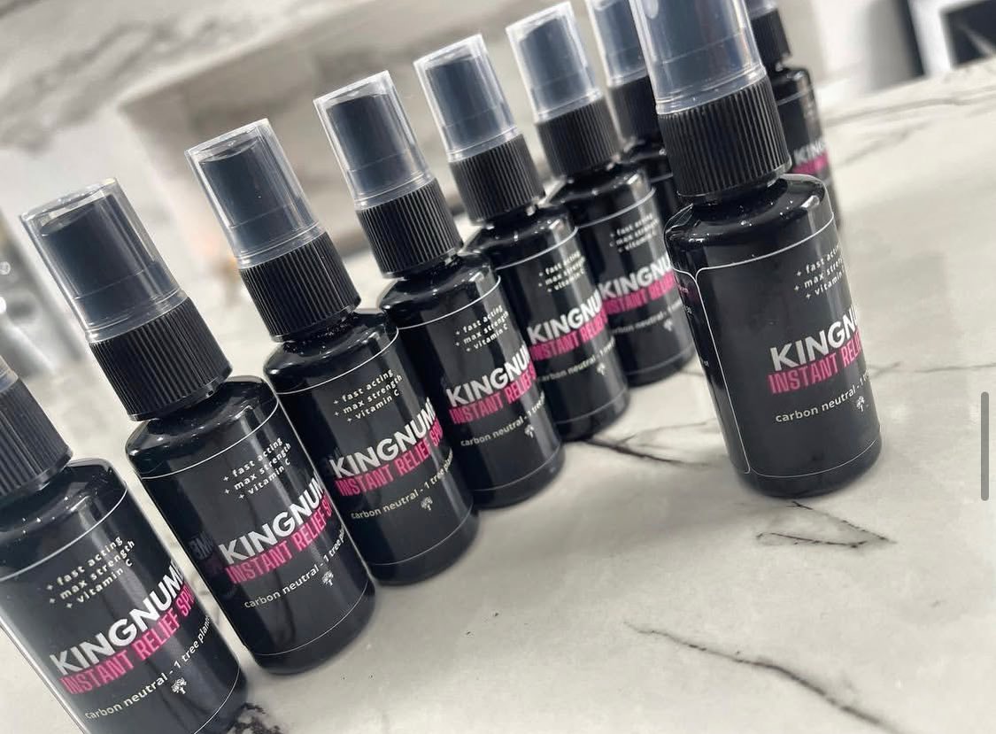 KINGNUMB INSTANT TATTOO PAIN RELIEF SPRAYS! Best selling numbing sprays in the uk! Spray on for instant pain relief during your tattoo! #now #numbingsprays #kingnumb #kingnumbofficial #kingnumbtattoonumb numbingsprays numbing tattoodesigns besttattoo painrelief tattoopainrelief instantnumb