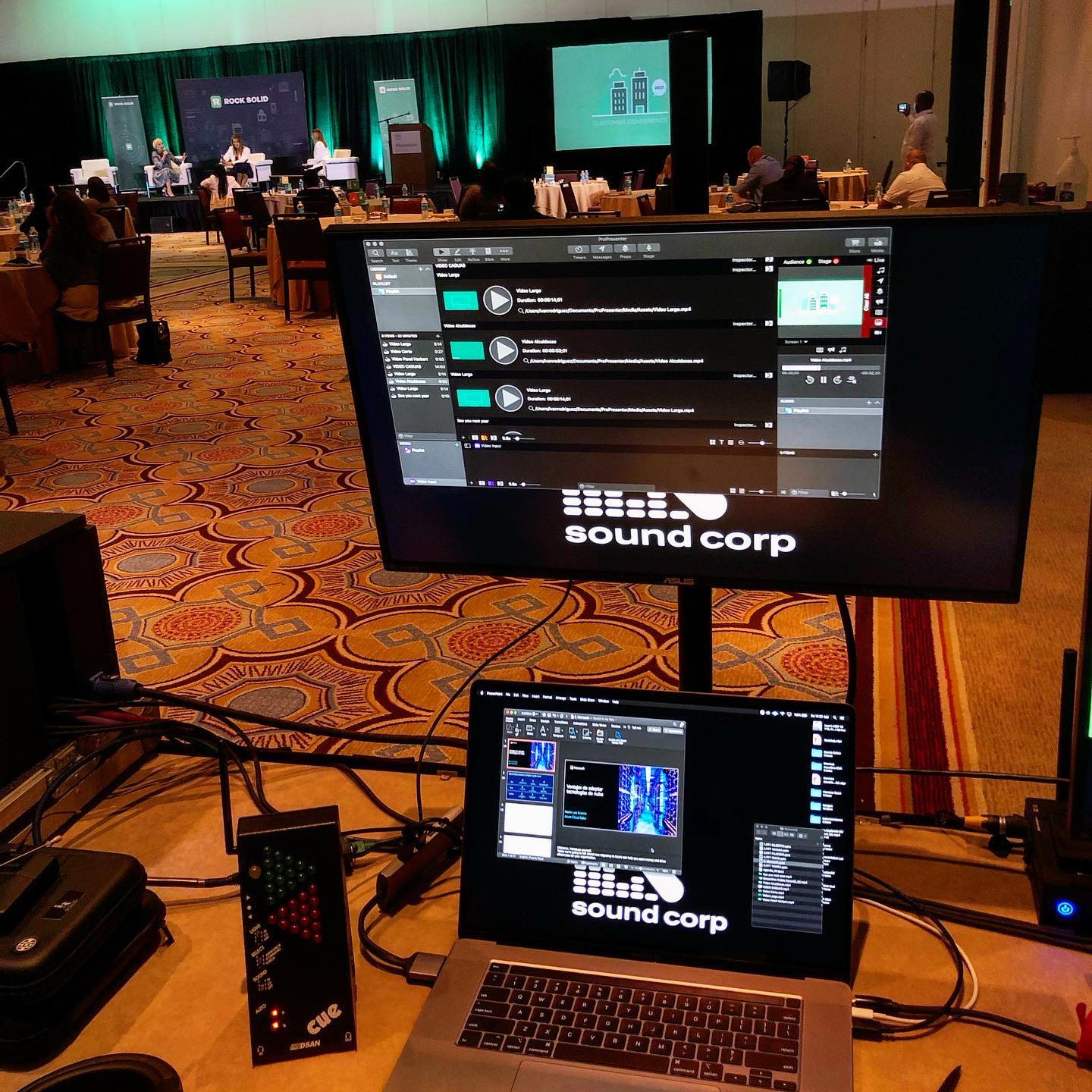 In Graphics duty today in collaboration with @irsoundcorp. #audiovisual #corporateevents #graphics #powerpoint @propresenter @apple