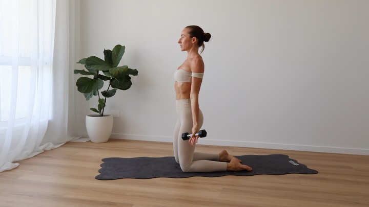 Slow. Controlled. Effective.
Glutes + upper body Pilates 🔥
1kg dumbbells (or heavier), 15 reps each, 3 rounds.
Breathe, move with intention.
Save & come back to this one x
#pilates #pilateslovers #homeworkouts #pilatesinstructor #matpilates