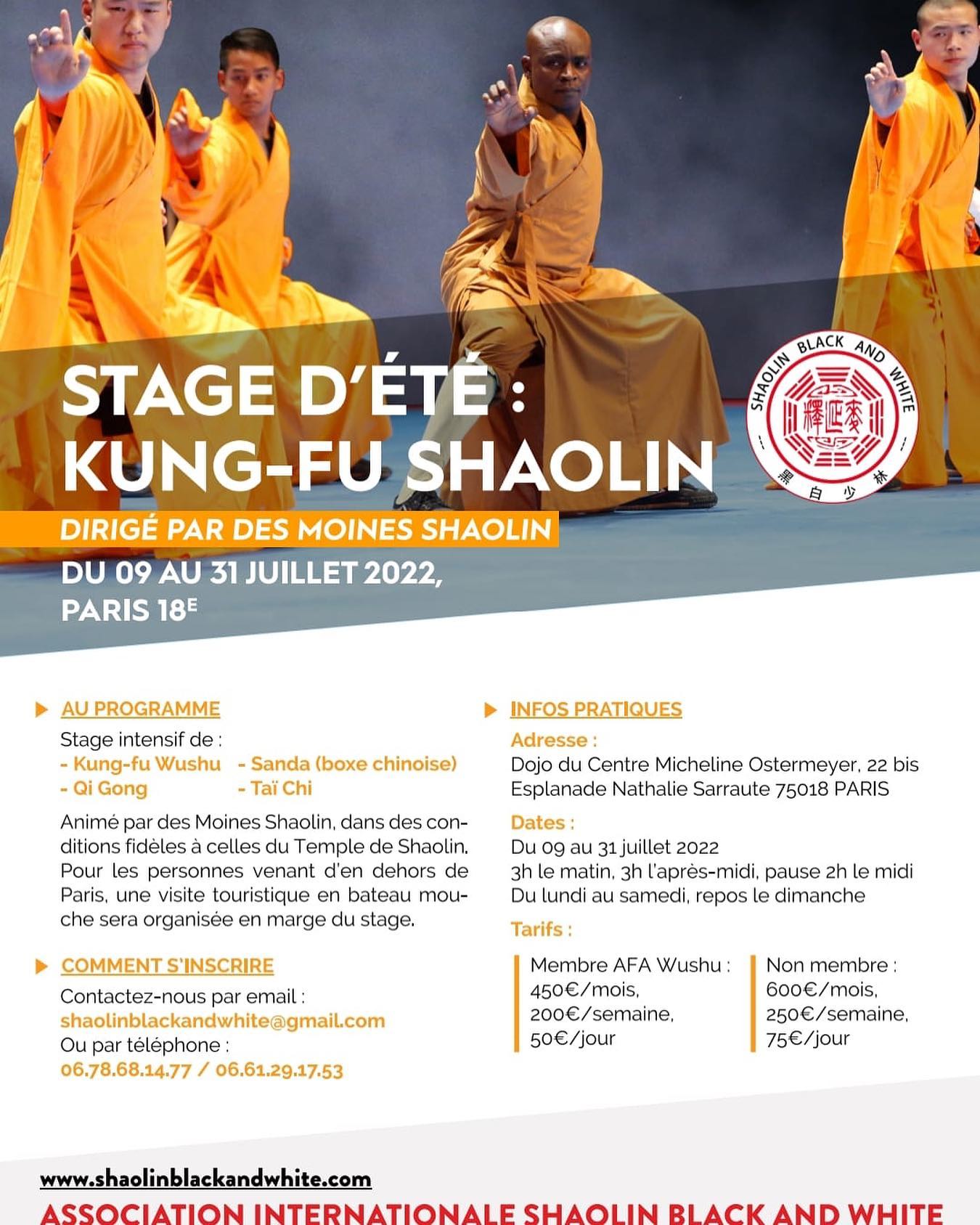 Petit rappel : les inscriptions du stage d’été sont ouvertes ! Un moine Shaolin viendra pour l occassion, venez vous inscrire et soyez nombreux ! Lien ici : https://docs.google.com/forms/d/1G8RnU65RbW-5cr3-JmuEqJy4uRI6rSFkh60bI92w8RA/viewform?edit_requested=true#responses #shaolinkungfu #shaolin #shaolinmaster #wushu #wushumaster #shaolintemple #shaolintraining #veneznombreux #specialoccasions
