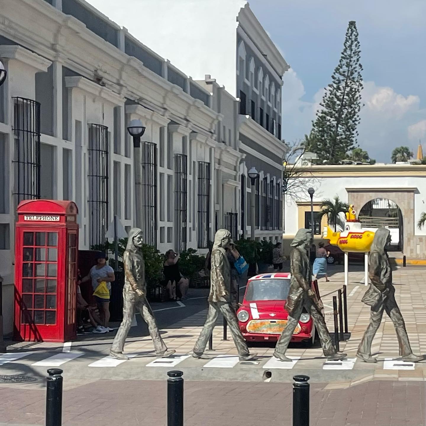 It was so fun to see this whole Beatles alley in Mazatlan!