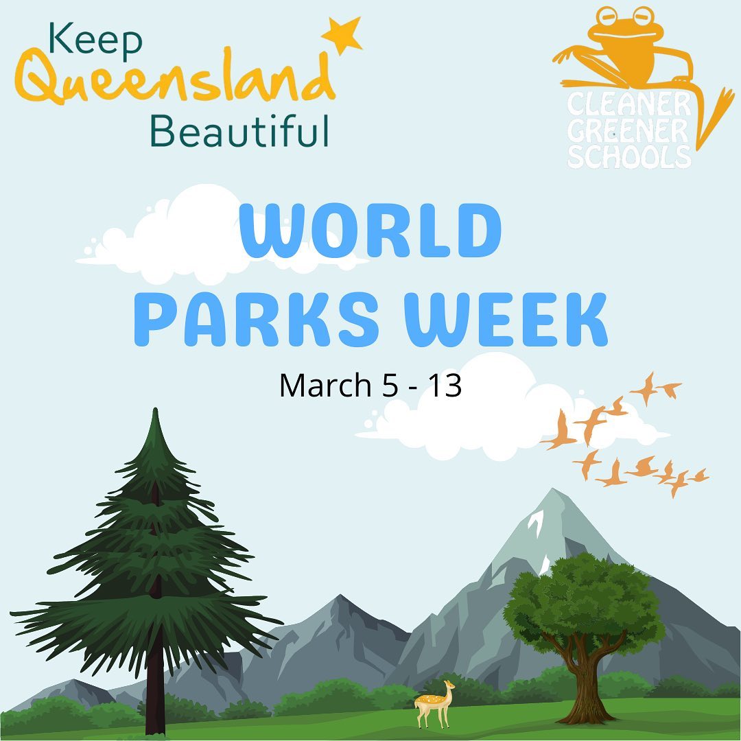So much going on this week! It’s also World Parks Week (March 5-13)
This week we are encouraging our followers to visit their local park and do a quick litter pickup. Hopefully you won’t find too much after yesterday’s Clean Up Australia Day event.
Parks are vital to our general well-being, mental health, creating liveable cities and thriving communities.
Visit: parks-week.org for daily event details
#worldparksweek #keepqueenslandbeautiful
#lovequeensland #ourqld #visitqueensland #parks #cleanercommunities @cleanergreener @meaghanscanlon