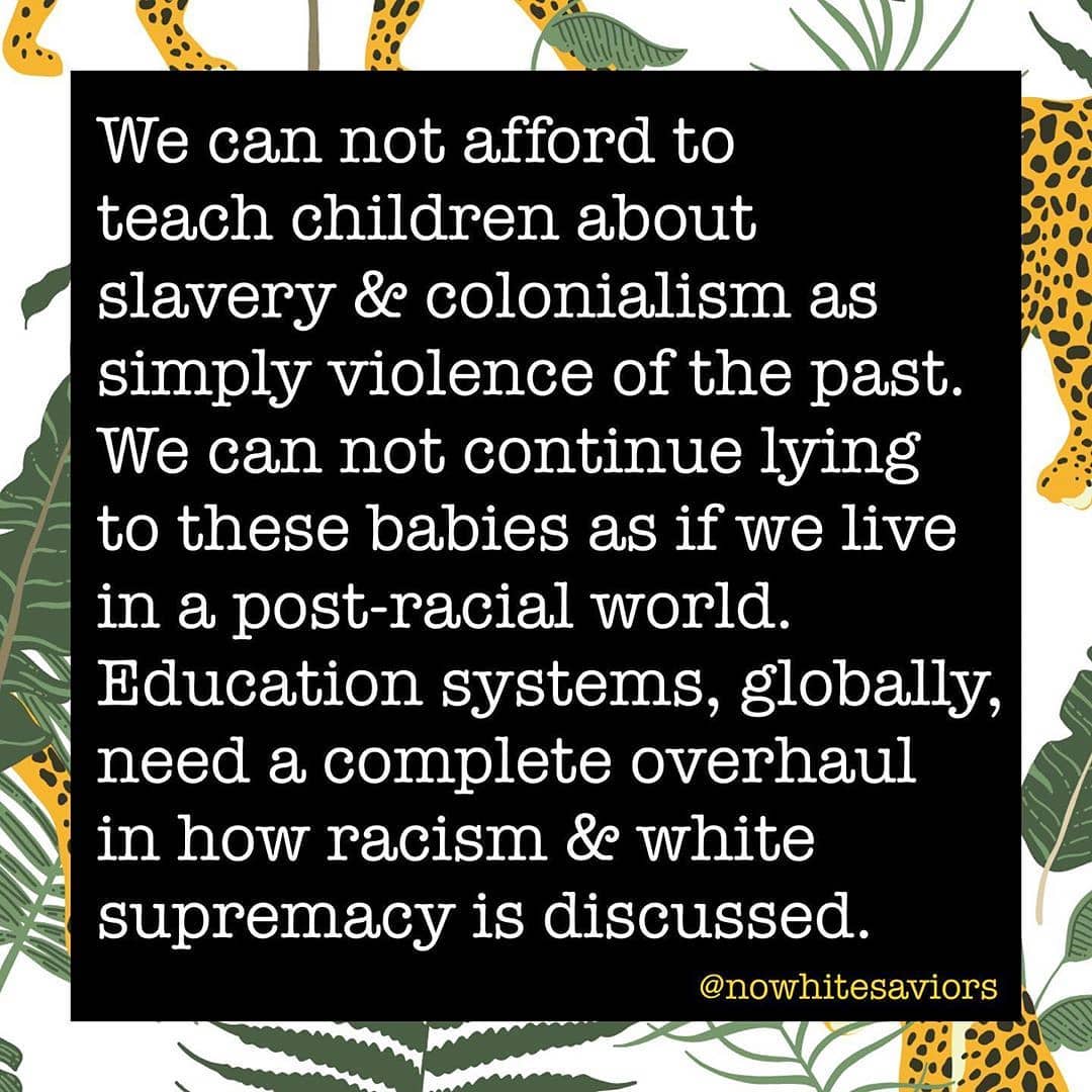 As part of every service trip, we have our #TAFwarriors and volunteers visit the slave forts in Cape Coast to understand and witness the dehumanization of slavery, colonialism, and structural racism. . . We have a responsibility to not only learn this history, but learn from it and recognize the legacy and impacts of these systems that shaped so much of our world. 🌍
#ourhistory #antiracism
Regram: @nowhitesaviors ✊🏿✊🏽✊🏾✊🏻
• • • • •
Speaking from the context of Uganda, the education system still sets people up to be mentally colonised in serious and detrimental ways. Children are taught colonial masters and missionaries came to “soften the hearts of the African people”. As if the hearts of the white man weren’t some of the hardest & most evil in their justification of what they’ve done to African people for hundreds of years.
.
Frequently, African people are taught about all the “good” that colonialism brought with it- Hospitals, schools, churches, the English language. But it wasn’t all good and we know that. In fact, so much of it was violent, so much of it worked to strip African people of culture, language, traditional faith practices and ways of knowing.
.
We know education & religion to be two serious enforcers of racism & white supremacy around the world. Schools at all levels as well as religious institutions are places that people go to in order to make sense of the world around them. So long as whiteness is still centered & lies or half truths are being taught, we will not see true liberation.
.
Some accounts we love & think you should follow that help tackle racism in decolonizing education and/or decolonizing religion:
.
@britthawthorne
@readlikearockstar
@sistatheology
@tiffanymjewell
@hotmessteaching
@blackgirlsteach
@theandrehenry
@teachandtransform
@mrsrussellsroom
@teachfortheculture
@chrisemdin
@odunifehistory
@prophiphop
@theconsciouskid
@thetututeacher
@joluehmann
.
We know we can’t think of everyone we want to tag here so please do tag those you’d recommend as well! Specifically looking at those who focus on decolonizing or bringing anti-racism into classrooms and religious settings.
.
#nowhitesaviors #blacklivesmatter