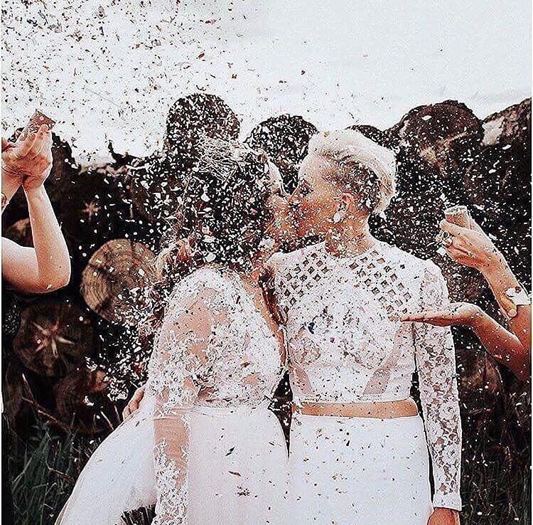 ❤️ wins here in Australia! We couldn’t be happier. 😊 #loveislove #equality via @alisonhughesweddings