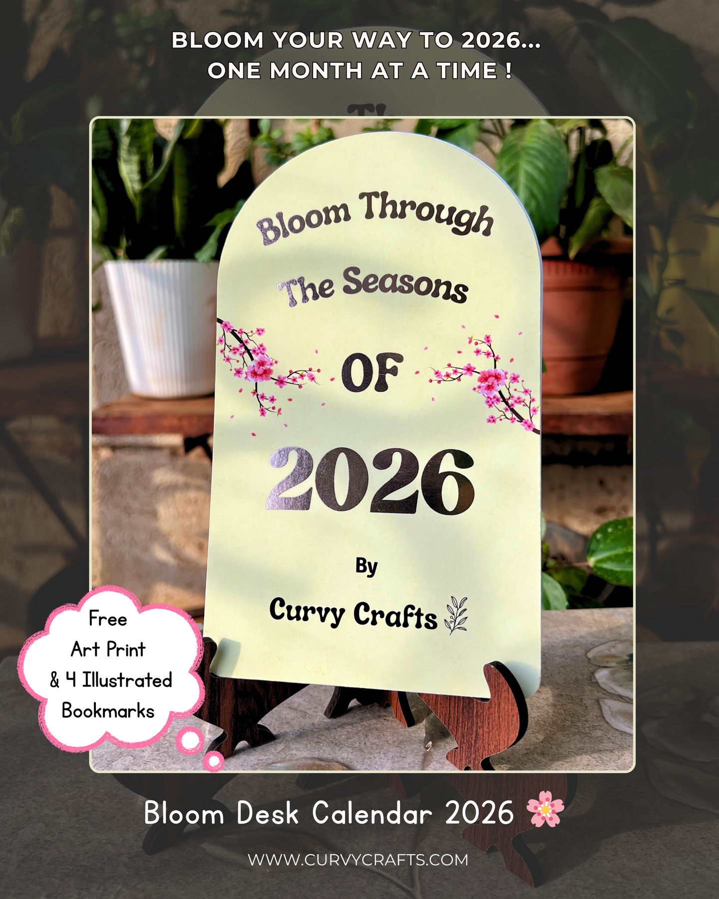 FLAT 15% OFF & FREEBIES ‼️
Hey Guys, we are running a FLAT 15% off on our Bloom Calendar 2026 for you all with FREE ART PRINT & 4 illustrated theme based bookmarks for your fresh reads!
Lets welcome each month with new bloom & happy spirits 🌸✨
Bonus 10% more discount if you are a new customer 🥳
#calendar2026 #sale #stationeryshop #freebies #smallbusiness