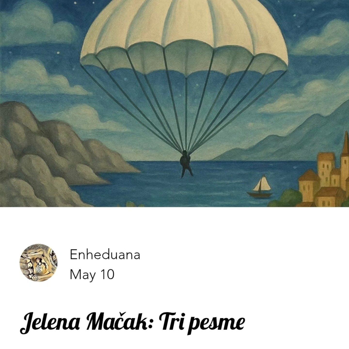 Jelena Mačak: Tri pesme
#enheduanaliterarymagazine #časopisenheduana #jelenamacak #poezija #savremenasrpskaknjiževnost