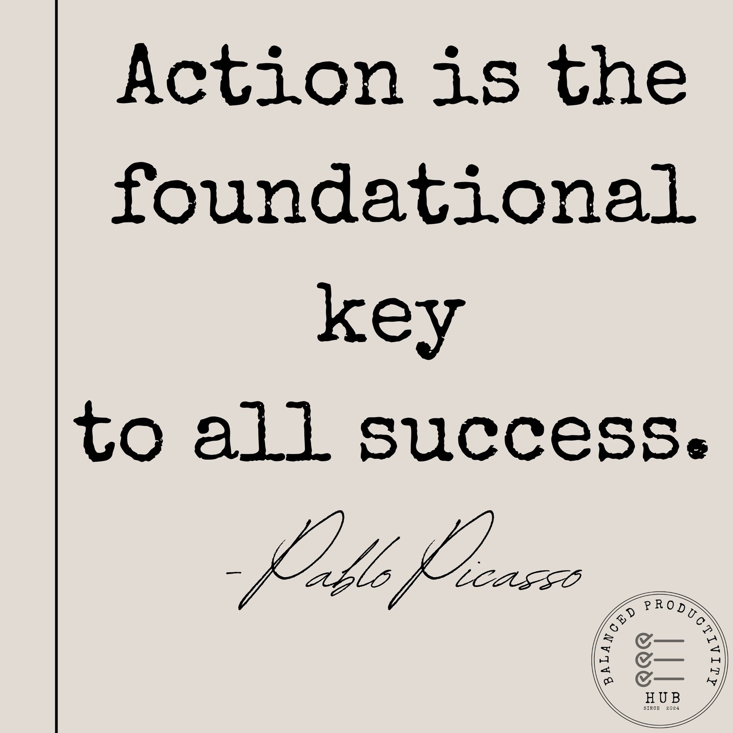🎯 "Action is the foundational key to all success." - Pablo Picasso 🎯
Feeling stuck? Overwhelmed by that to-do list? Sometimes, the best way to overcome inertia is to simply START.
Taking action, even small steps, can create momentum and propel you forward. Don't wait for the "perfect" time or conditions. Dive in and make things happen! 💪
Here are a few ideas to get you started:
* Break down big tasks: Turn overwhelming projects into manageable steps.
* Tackle the hardest thing first: Get it out of the way and ride that wave of accomplishment.
* Set a timer for 25 minutes: Focus on one task with no distractions.
* Eliminate one time-wasting activity: Identify and ditch a habit that's holding you back.
* Just do something: Even a tiny step forward is progress!
What action will YOU take today? Share your goals in the comments! 👇
#action #motivation #inspiration #productivity #success #goals #getthingsdone #justdoit #takeaction #quotes #pablopicasso #balancedproductivityhub