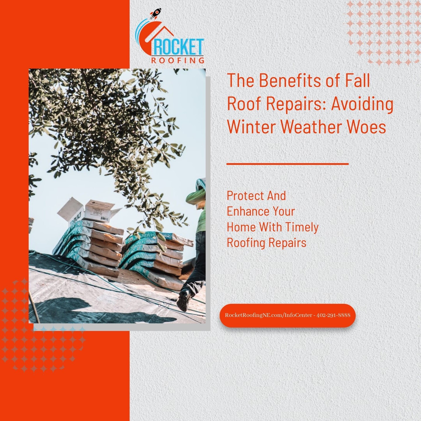 🏠✨ Don't let winter weather catch you off guard! Discover the crucial advantages of fall roof repairs in our latest blog post at the Link in Bio.