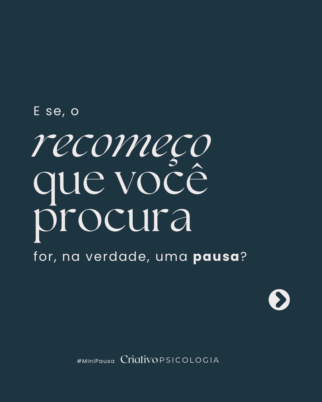 Faça uma #MiniPausaCriativo para desacelerar 😌
Quando foi a ultima vez que você realmente se permitiu pausar/parar/descansar?
Muda o cenário, mas o roteiro é o mesmo?!
Pausar é dar espaço para que o novo encontre lugar para nascer 🧠
Para aprender a se permitir, acesse nosso link 🔗 na Bio.
💬 Se permita essa pausa. Salve esse post e e mande para alguém que precisa desacelerar …
#Autocuidado #Descaso #SaudeMental #Pausa