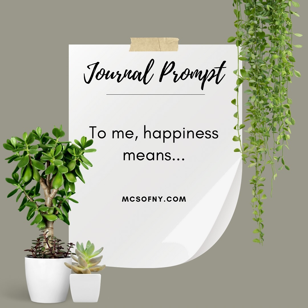 📝 Journal Prompt: To me, happiness means…
Take a moment today to reflect on what happiness truly means to you. Is it found in the small, quiet moments? Or is it in the big, bold milestones? Does it come from connection, growth, or simply being present? 🌿✨
Let your thoughts flow freely, without judgment. Happiness can evolve over time, and that’s okay. Embrace where you are in your journey today. 💛
#MindfulJournaling #SelfReflection #mcsofny #ny #therapy #psychology #nyc #westchestercounty