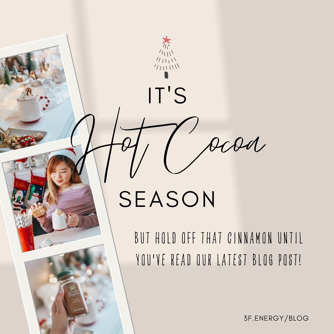 It's hot cocoa season but hold off that cinnamon until you've read our latest blog post! Link in bio!
#3fenergy #flowfysiquefactory #hotcocoa #hotchocolate #cinnamonfacts