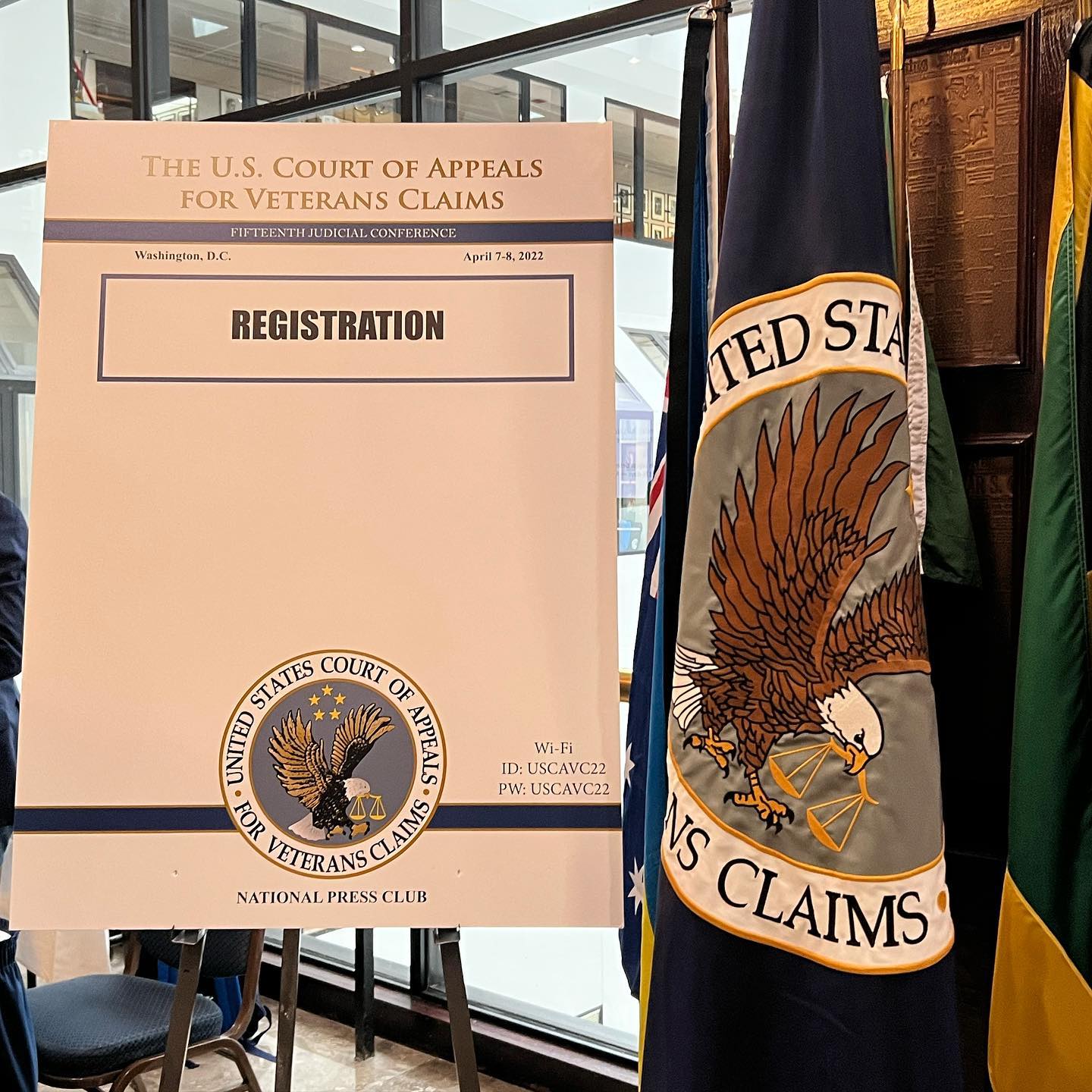 Day 1 of the 15th Annual USCAVC Judicial Conference! Be sure to say hello in the comments below to find your fellow CAVC Bar Association Members. Now off to this afternoon’s breakout sessions.