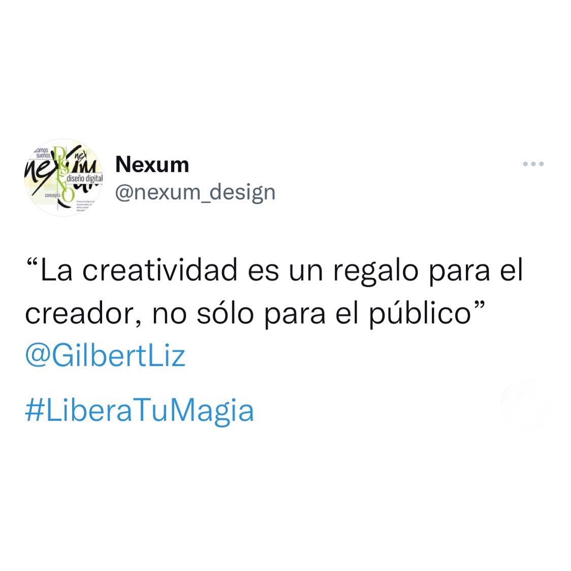 “La creatividad es un regalo para el creador, no sólo para el público”
@elizabeth_gilbert_writer
#LiberaTuMagia #creatividad