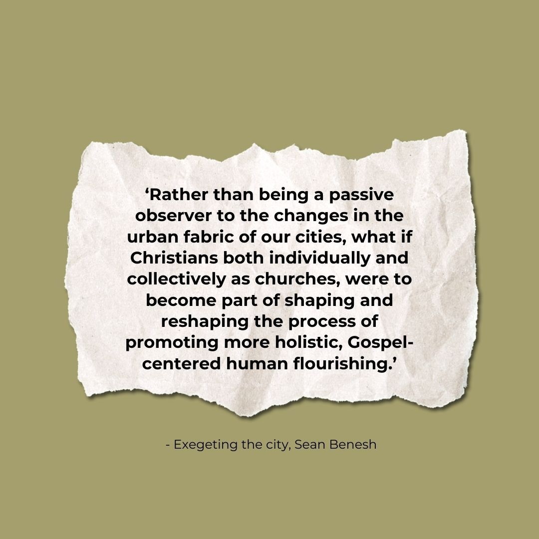 I love how this quote is helping us understand that we can make a difference in the very fabric of our cities. We can bring transformation through the Gospel. #bookstagram #christianbookstagram #leadershipdevelopment #christianleadership