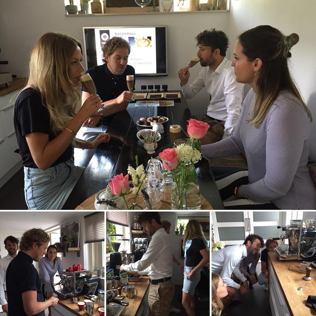 Laatste Barista workshop voor de vakantie....geweldige enthousiaste en leergierige groep!! Zelfs gewerkt met naked portafilter❤️☕️