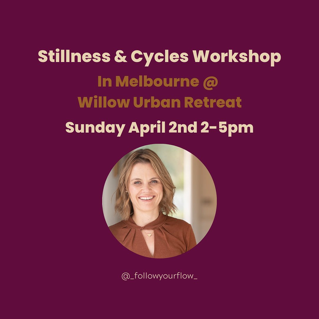 An essential introductory workshop for women’s wellbeing - open to ALL women.
After 3 year running this program online, with over 200 women participating, it will be delivered as a workshop in-person 👏🏼🎉🧡 @willowurbanretreat
What we will cover:
✨the wonder of the female body
✨the vital importance of understanding cycles
✨how hormones work and why they are NOT the enemy
✨why a relationship with your body is essential for dealing with stress
✨what feeling fulfilled actually is
✨the link between hormonal health, mental health and overall wellbeing
In this workshop we look at tangible ways to bring about true change to your overall wellbeing (physical, mental & emotional) and sense of feeling content with being you.
This is not about quick fixes or magic potions but rather sustainable and lasting support for you to bring into your daily life.
✨do your hormones seem to get the better of you?
✨do you ever feel overwhelmed with life?✨do you feel unable to manage and deal with stress at times?
✨do you struggle through your menstrual cycle or menopause?
✨are you searching for something or someone to make you feel fulfilled?
✨do you ever wonder what ‘self-love’ actually means and how to put it into practice?
✨do you ever feel like you’re repeating them same cycles over and over without real change?
The workshop is very body focused where we dive deep into our relationship with ourselves and our bodies as women. You will gain an appreciation of how the body is always working to support you and hence why this relationship (with your body) is the most important one you will ever have.
We will make it all practical with body awareness techniques that will facilitate a re-connection to the innate quality of stillness, the essential foundation and Number 1 ingredient required in every woman’s health care plan 🌕🌙
Registration open- link in bio 🧡
Contact me with any queries:
sara@followyourflow.com.au
Sara@saraharris.com.au
Ph: 0419 331 557
#followyourflow #periodproblems #periodpain #pcos #endometriosis #pms #pmsproblems #pmsrelief #stillness #yogaforwomen #womenshealth #ovulationmatters #menstruationmatters