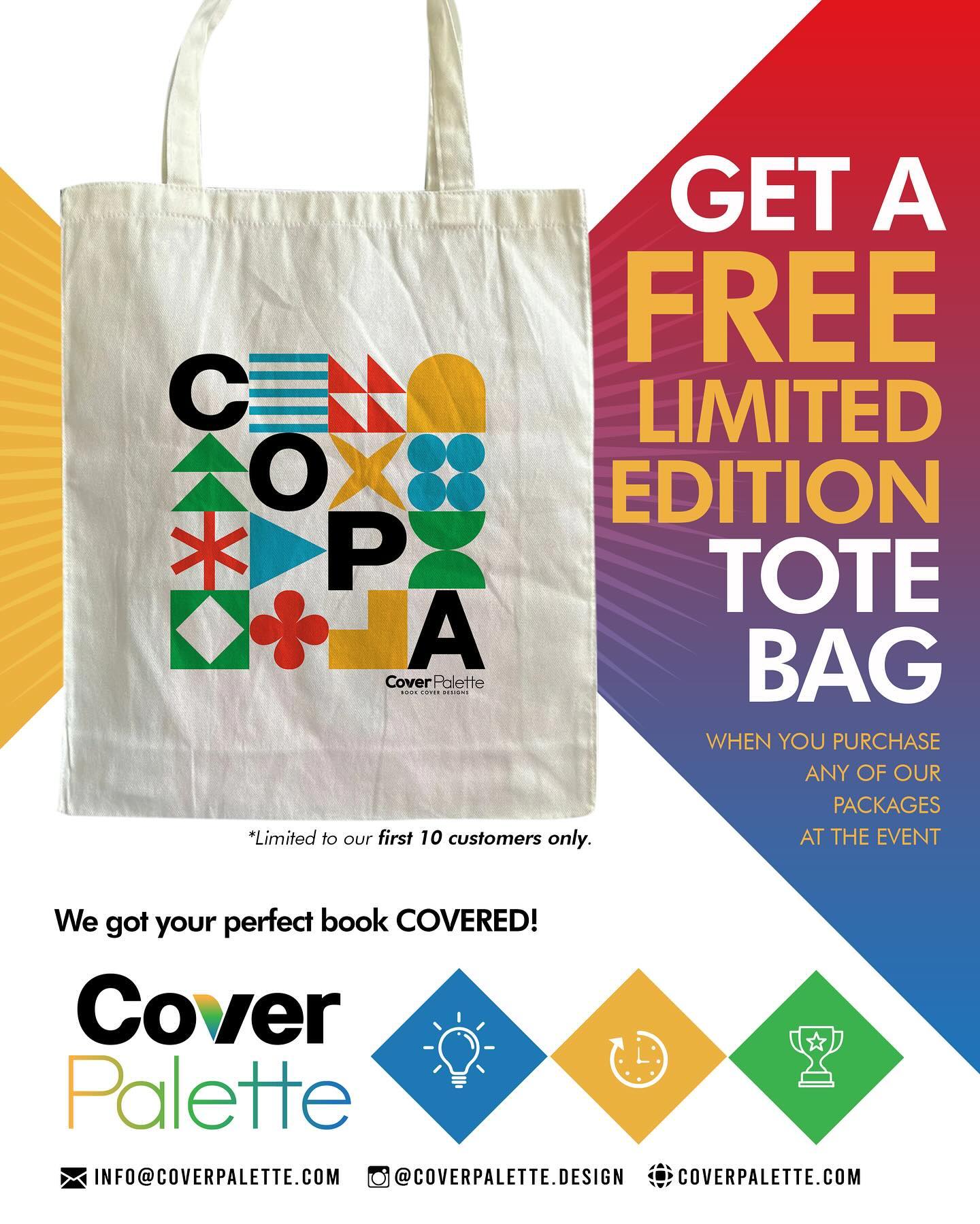 17 DAYS TO GO! Get a limited edition tote bag when you purchase any of our design packages at @bookfairaus 📚💫