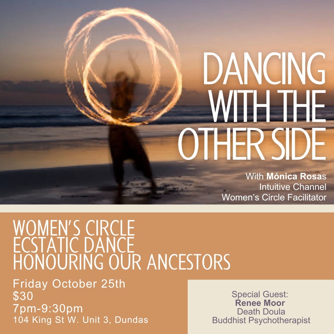 🪔 ARE YOU FEELING THE CALL OF YOUR ANCESTORS & DEPARTED LOVED ONES?🏵
It’s October, and as we fully enter the fall season here in this hemisphere we also approach a liminal point of the year when the veil between our world and the world of the unseen begins to thin.
As a sensitive person perhaps you may be feeling these energies and are searching for a supportive place to make sense of it all. 🌱
If so, I have a special IN - PERSON event coming up to honour Samhain, the Day of the Dead on one of the shortest days, longest nights of the year🌒
This will be an opportunity to connect and gather with other like minded-women to honour departed family and ancestors, through ritual and movement in community.
The evening will include:
🔮 Group oracle reading
🔮 Meditation Time.
🔮Sound Healing session
🔮 a one-hour DJ set taking you on a expansive heart journey in the beautiful and blessed, Journey Home space in downtown Dundas.
We will also be guided by the gentle and sturdy wisdom of Death Doula, Renee Moor @journeyhome_support
And be nourished by Kitchen Witch @celtictreeknot.
Limited spaces are available
Open to all women identifying.
LBTQ2SIA inclusive.
For tickets and more info, see 🔗
In bio
#halloweenhamilton
#HamiltonEvents
#shadowdancing
#spiritualawakening
#ecstaticdance
#dundasvalleyevents
#womenscircle
#ancestorwork
#samhainrituals
#dayofthedeadevent