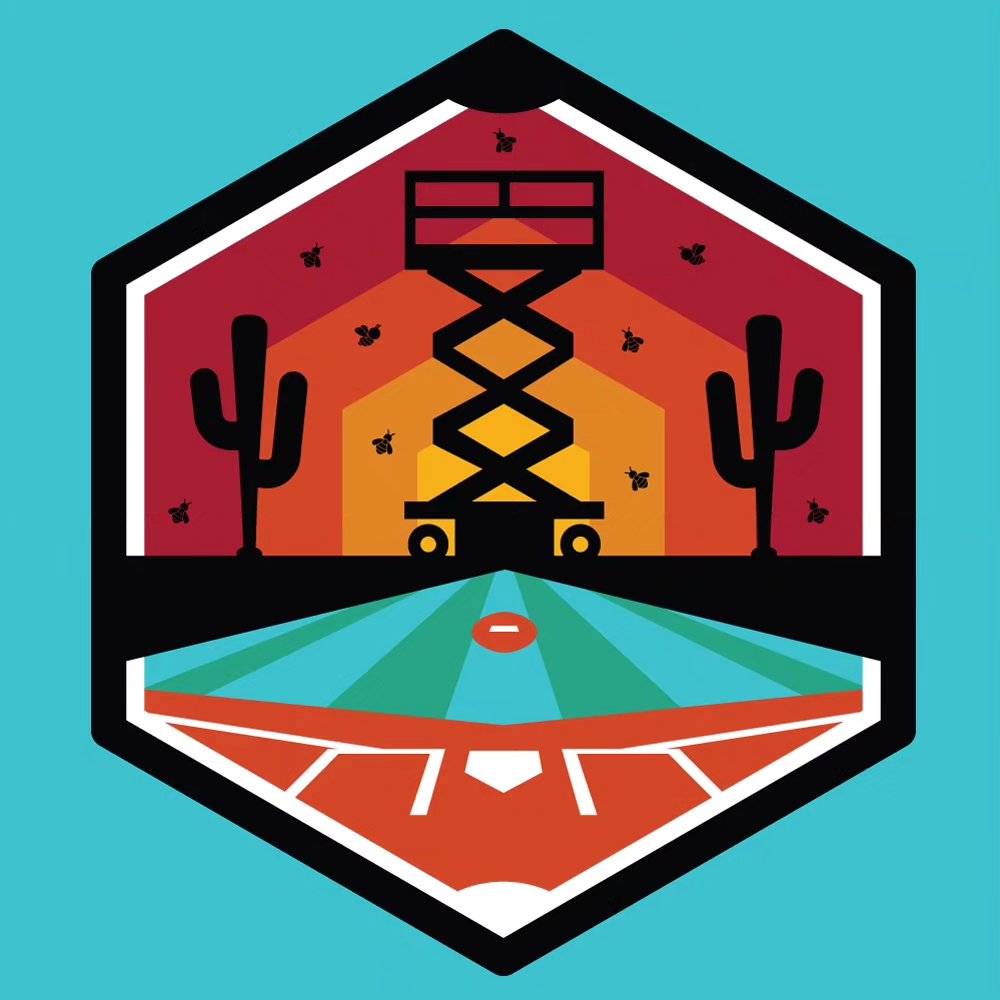 Arizona baseball, bees & a scissor lift...challenge accepted đđĩâžī¸đ