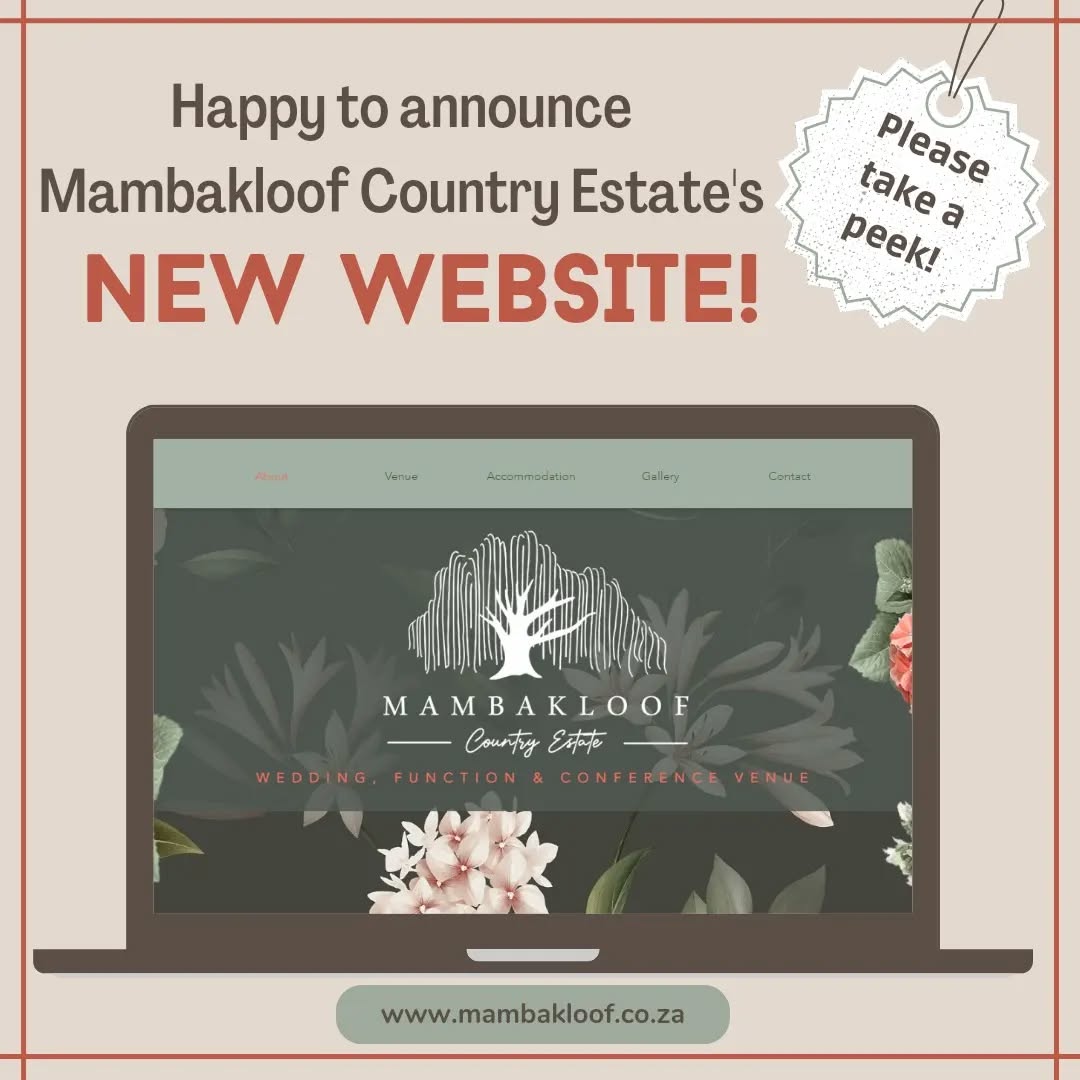 Big announcement!!!!
www.mambakloof.co.za