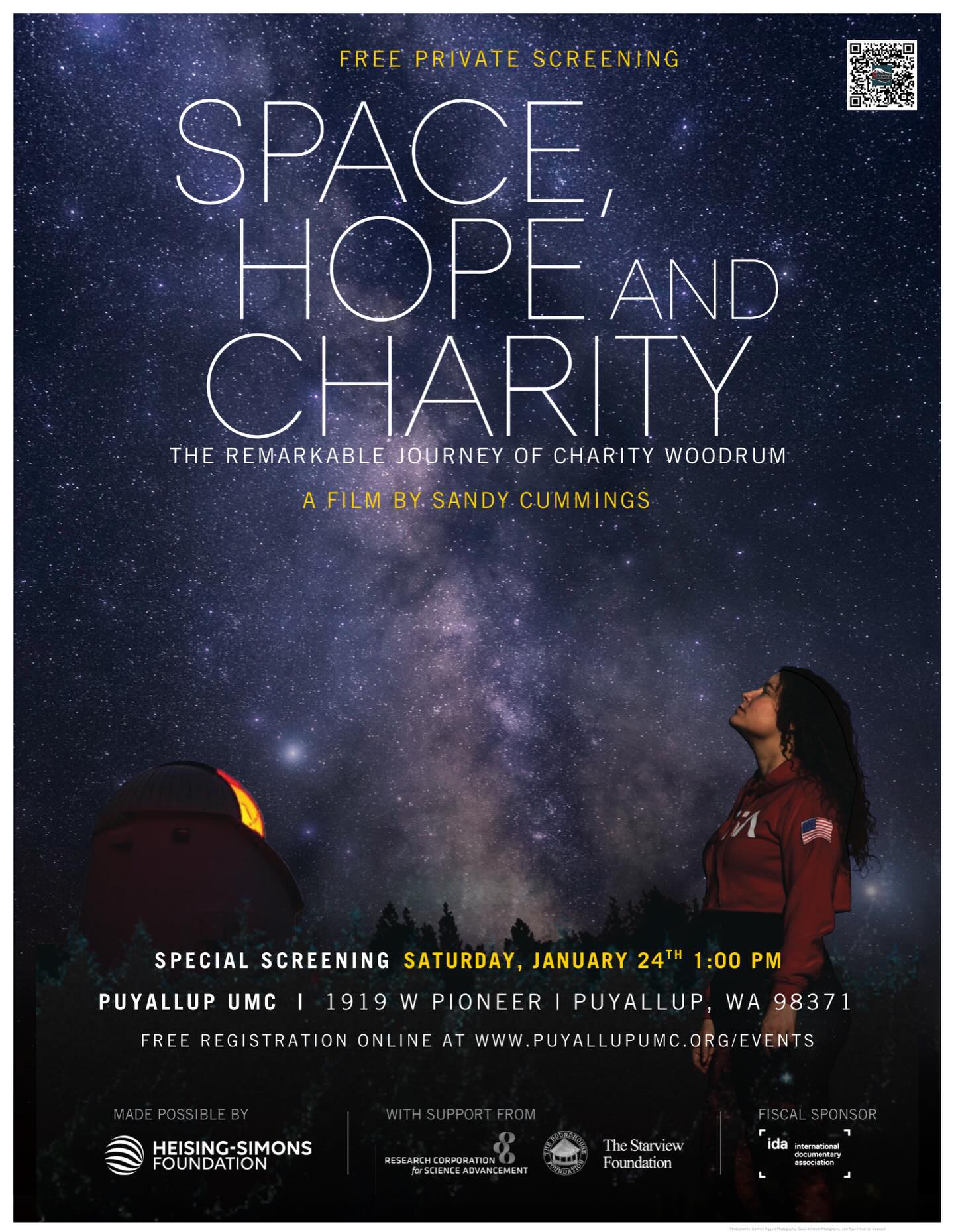 The free film screening is TOMORROW at 1 pm.
🌟Right now we have almost 60 people registered!
Brandon helped me test the system this week so we can easily zoom for the Q&A with Charity the astrophysicist and Sandy the filmmaker. The views of galaxies and space look remarkable on the big screen! 🌌
Here are a few questions I’ve answered:
Q: Is the film too sad?
A: It’s sad. And it’s also joyful. Like so much in our own lives, it’s Both And—a confusing and amazing paradox. For me it was not too sad. It was a sad that let me know I am not alone in my own sadness.
Q: Can I come without registering?
A: Yes! Please do.
Q: Is it free?
A: Yes!
@puyallupumc
#PuyallupEvents #FilmScreening #griefandlosssupport #Resilience #Inspiration