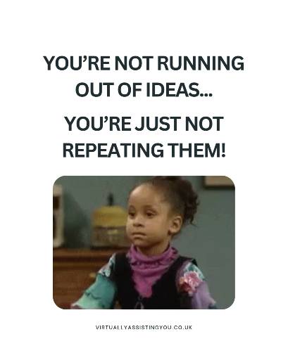 Let me guess…
You sit down to post and think:
'I’ve already talked about this…'
or
'I don’t have the energy to create something new.'
Here’s the good news: you’re not meant to keep creating brand new ideas 🙌🏼
Your audience is busy.
They miss posts.
They need reminders.
Repeating your message...intentionally...builds trust, not boredom.
That’s what the Remix Guide helps you do:
✅ reuse what you’ve already shared
✅ show up consistently without burnout
✅ stay visible, even during busy seasons or periods
Comment REMIX and I’ll send it over 🩷
