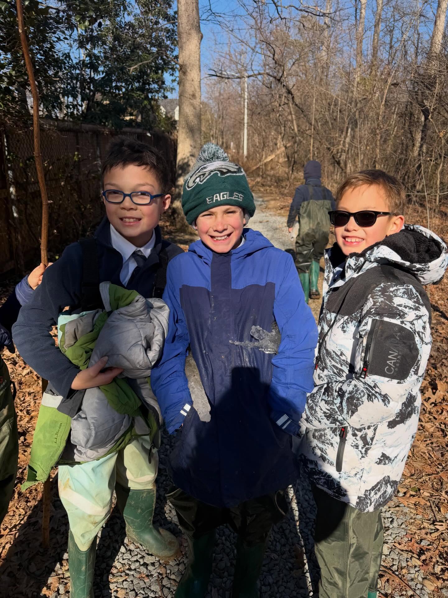 Students have been enjoying the monthly Mater Memoriae Challenges, and December’s challenge could not have been more fitting for the season.
Fourth graders were invited to memorize an excerpt from The Lion, the Witch, and the Wardrobe—a passage that speaks of hope breaking through a long winter. They accepted the challenge wholeheartedly, and the entire class recited the passage together with confidence and expression.
This week, they received their prize: a trip to the creek with Mrs. Joseph. ❄️
Despite the cold, they delighted in a partially frozen creek, explored the icy water, and even discovered a very cool natural slide of ice.
Who is up for the next challenge?
#narnia #classicalchristianschool #alexandriavirginia #truthgoodnessbeauty