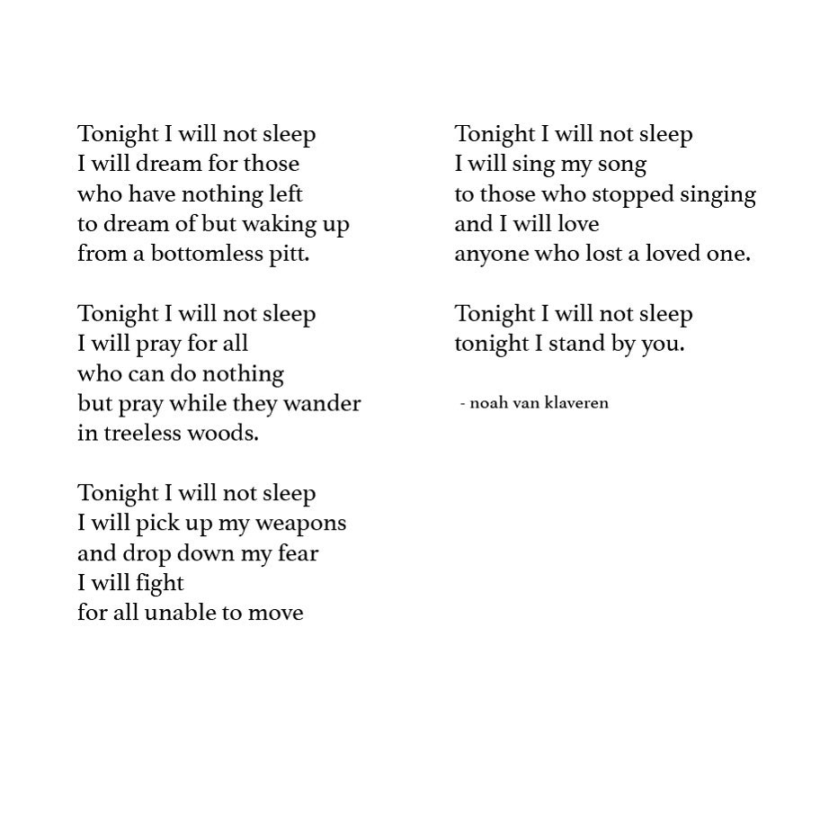 Although I like to concentrate on the beauty in this world, art, nature, people...there are things that are undeniably ugly. I wrote this as a reply to all the violence, big or small, that makes me feel so powerless. Sending some support and compassion to anyone, anywhere, who needs it.
#tonight #instapoetry #instapoeta #poetrygram #writersofinstagram #writers #instawriters #palabras #palabrasdeldía #words #wordsoftheday #❤️