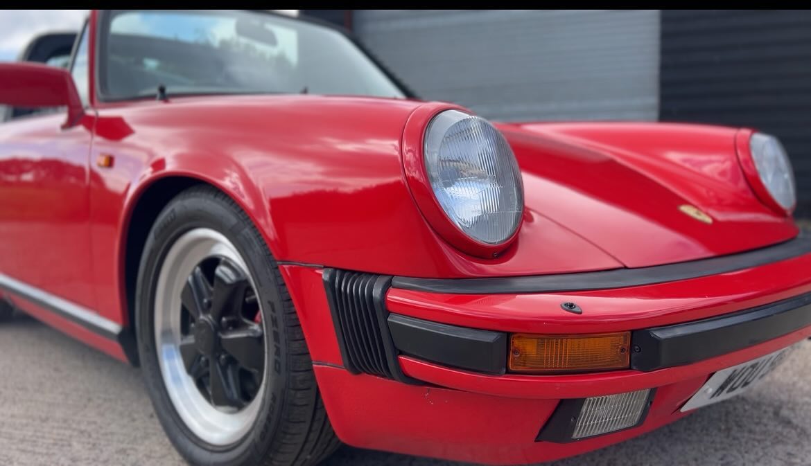 My Porsche Targa is finally on the move check out the video @downatthebarns #porsche911 #porsches #porscheclassic #electricporsches #targaporsche