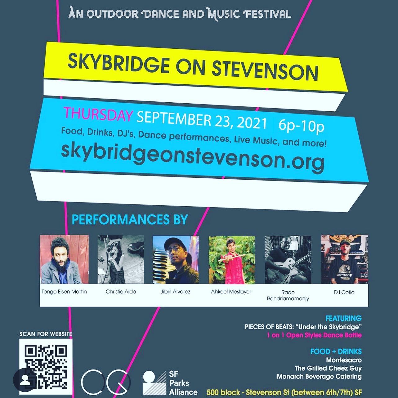 @thefreepressmusic plays a @sfparksalliance /@skybridgeonstevenson #hiphop #jazz #performance this#Thursday from 7-8pm at the 500 Stevenson alley
