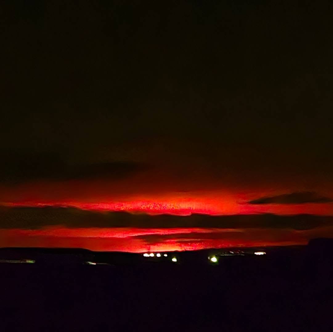 The volcano lights 😍