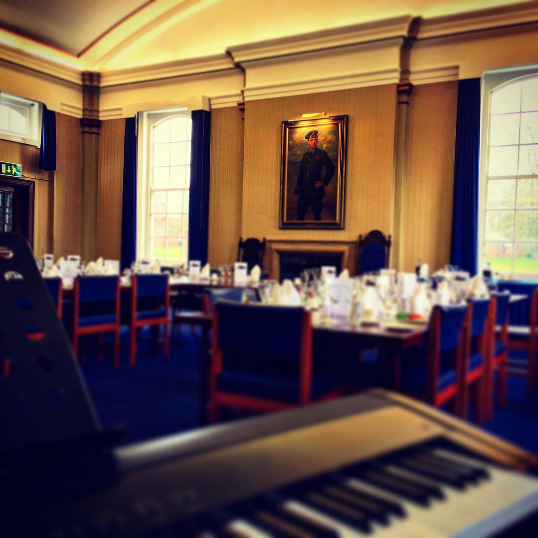 Nice lunchtime gig this afternoon at RAF Cranwell. No rest for the wicked! #jazz #dinnerjazz #piano #livemusic #RAF