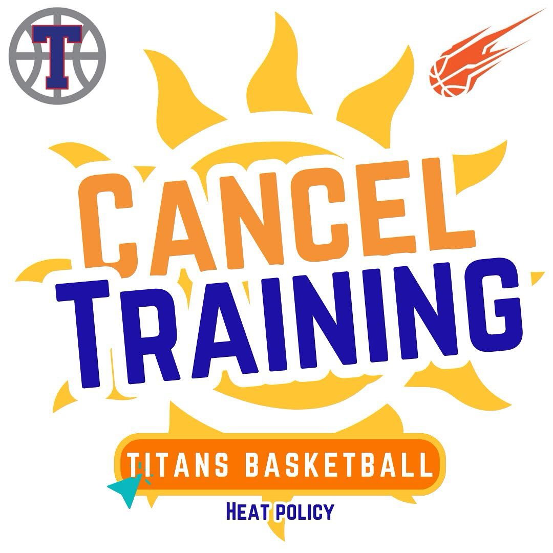Tomorrow is meant to be our first day back on court. It’s also meant to be 45 degrees. ☀️
Our heat policy has us cancelling training sessions when it gets to 35 degrees outside.
It is VERY unlikely we will get on court tomorrow.
This is in line with the Basketball Victoria recommendations
Make the call early.