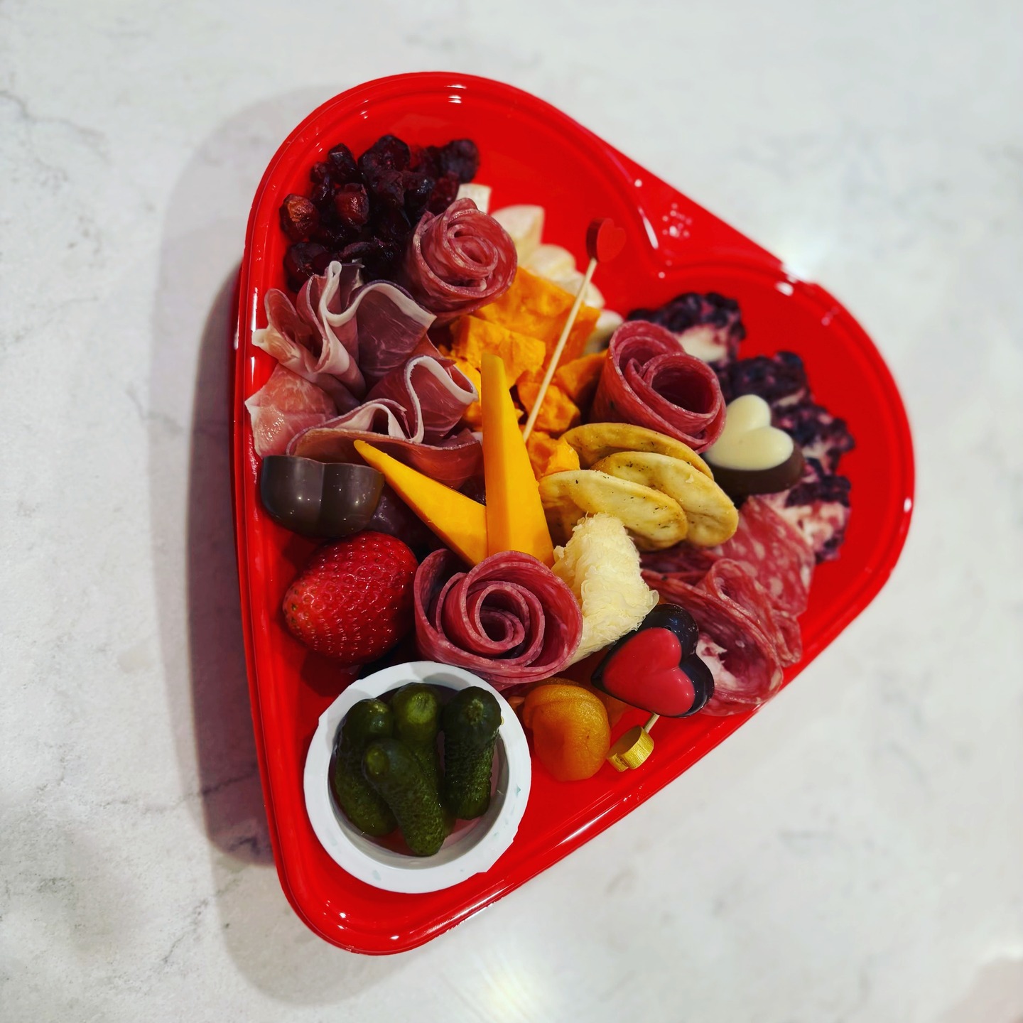 A different box for Valentines Day-- There is a little chocolate but if you know someone who isn't sweet but savory or salty and sweet. Order today- DM me how many you want- for Valentines or Galentines Day!