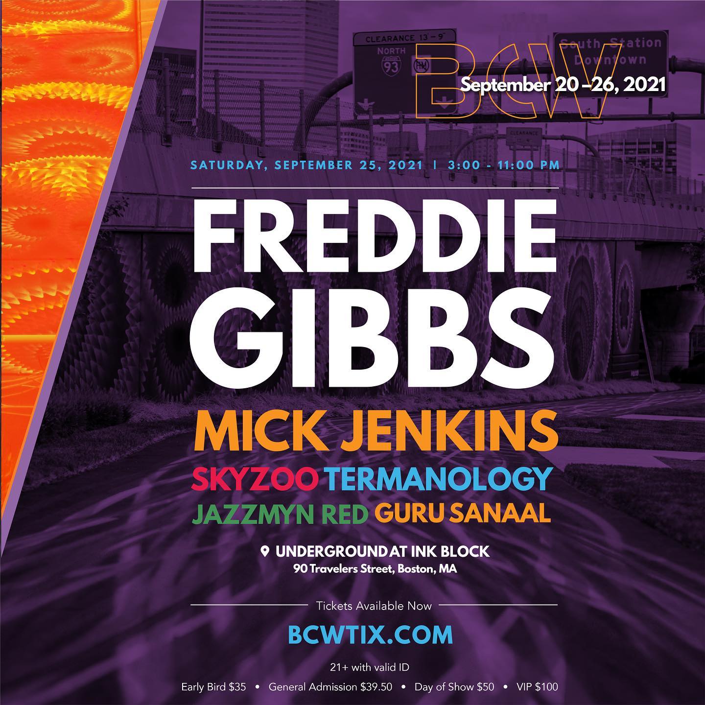 It's so cool to be involved with Boston Cannabis Week this year! Tickets just went on sale for @freddygibbsofficial @mickjenkins @skyzoothewriter @terminologist @jazzmynred @gurusanaal Come see the music @undergroundinkblock on Sept 25. Ticket info @bostoncannabisweek
#bostoncannabisweek #cannabis #cannabisbranding #cannabisdesign #cannabiz #bostonmusic
