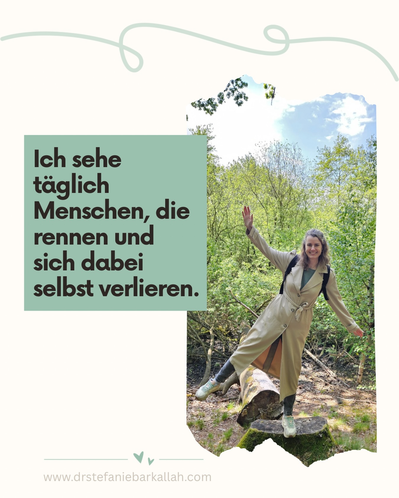 In meiner Arbeit begegnet es mir ständig.
Menschen, die von A nach B hetzen.
Die funktionieren.
Die Verantwortung tragen.
Und versuchen, allen gerecht zu werden.
Der Job.
Die Familie.
Die Erwartungen von außen.
Und die eigenen Ansprüche obendrauf.
Was dabei oft verloren geht, ist nicht Zeit.
Sondern Verbindung – zu sich selbst.
Wir sind nicht dafür gemacht, dauerhaft unter Spannung zu leben.
Und trotzdem behandeln wir genau das oft als Normalzustand.
Vielleicht ist nicht die Frage,
wie wir noch effizienter werden.
Sondern,
wo wir langsamer werden dürfen,
ohne Schuldgefühle.
Alles Liebe
Steffi
#alltagsstress #innerebalance #achtsamleben #resilienz #bewusstarbeiten