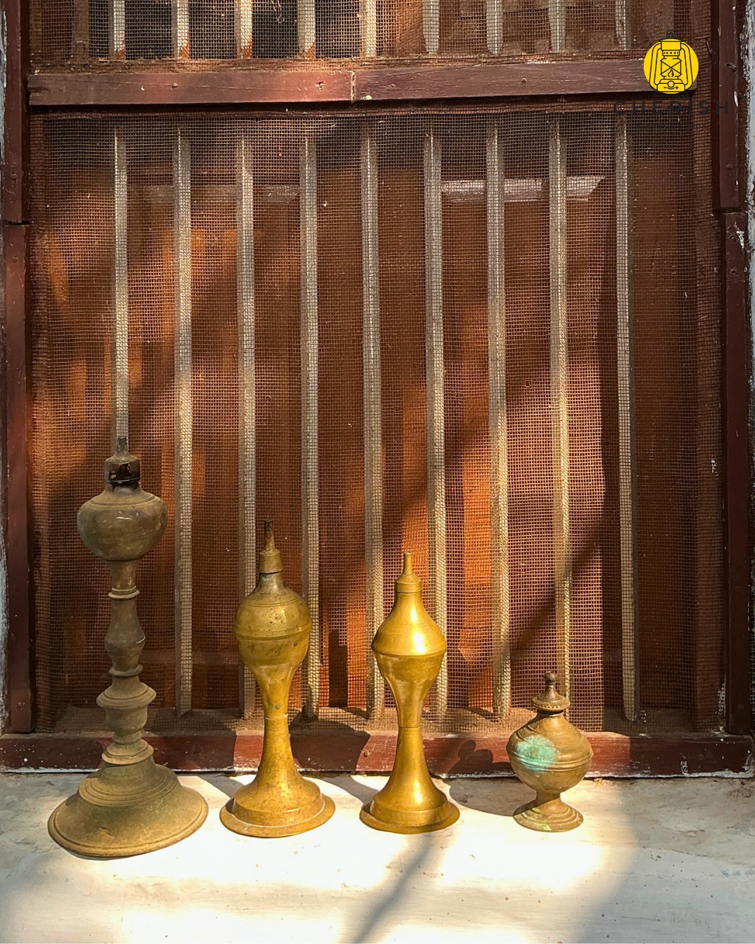 Kerosene lamps from Southern India from a time before switches and sockets.
These once stood in courtyards, kitchens, and verandahs — lit at dusk, cleaned each morning, their glow marking the rhythm of the day.
Cast in brass, shaped by hand, softened by use — each lamp carries traces of smoke, touch, and time.
Origin: Southern India, early–mid 20th century
Please DM for Details.
.
.
.
.
.
#CherishVintageFinds #KeroseneLamps #indianantiques #antiquedealersofinstagram #madurai