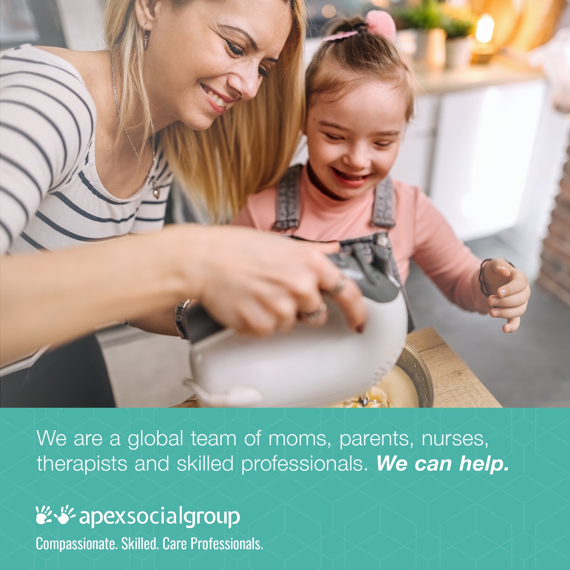 So happy to share our new partnership with Apex Social Group!
As a parent to children with unique needs, I know it can be tricky to find the right care.
Apex Social Group matches educated and compassionate Care Professionals from Germany, Austria, and the United States with families who are in need of live-in developmental child care. They specialize in supporting families with special needs such as autism, developmental delays, ADHD, cerebral palsy and more.
What makes their service so unique is their talent pool. They currently have over one hundred available Care Professionals with backgrounds in occupational therapy, physical therapy, speech therapy, special needs and early childhood education. Apex’s experienced team ensures that every Care Professional is vetted and committed to empowering the children they care for to reach their full potential.
They also partner with local resources (like us) so that families can find the assistance they need (educational, therapeutic, legal, counseling, etc.)
Learn more about Apex Social Group and check out their talent pool online: https://apex-social.com/
@apexsocialfamilies