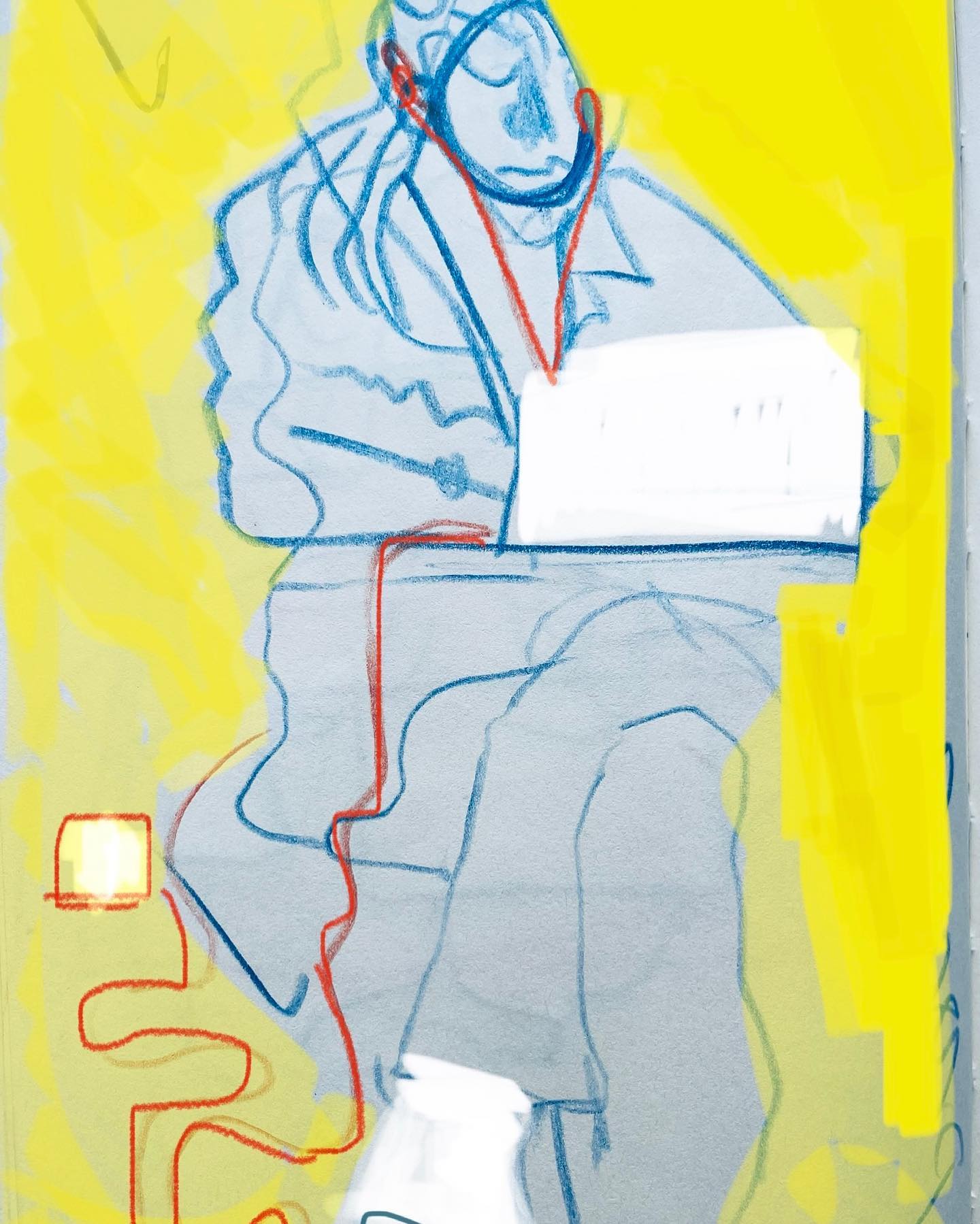 There’s something special about #yellow #blackfriars #headphones #whiteboots #whitechunkyboots #pencil #100daysofdrawingpeople #penandink #drawing #draweveryday #drawdrawdraw #peoplewithstyle #urbansketch #london listening to #soundtrack #lyinglifeofadults #elenaferranteaddicted #enzoavitabile